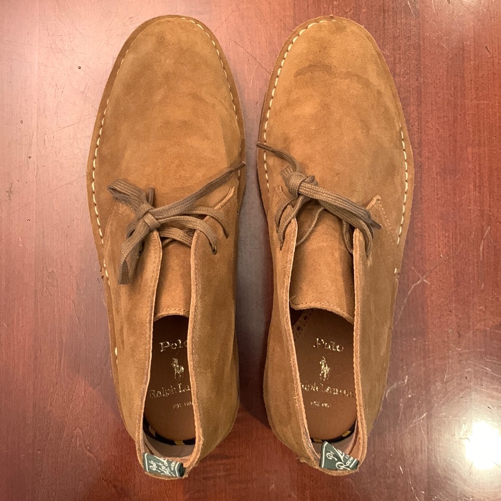 Ralph Lauren Polo 100% leather upper shoes.